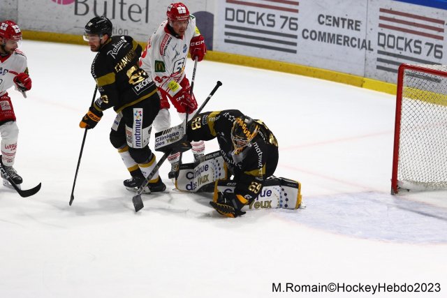 Photo hockey match Rouen - Grenoble  le 28/11/2023