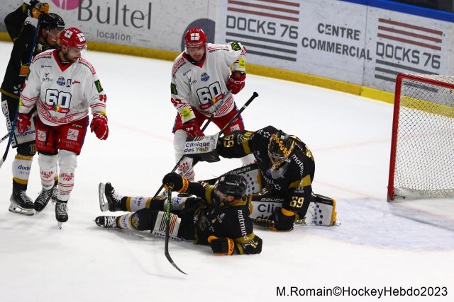 Photo hockey match Rouen - Grenoble  le 28/11/2023