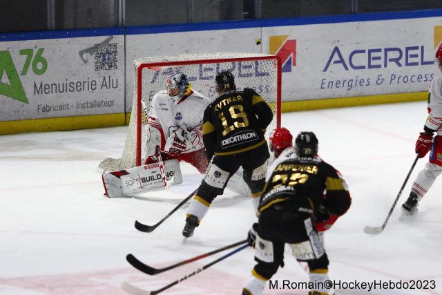 Photo hockey match Rouen - Grenoble  le 28/11/2023