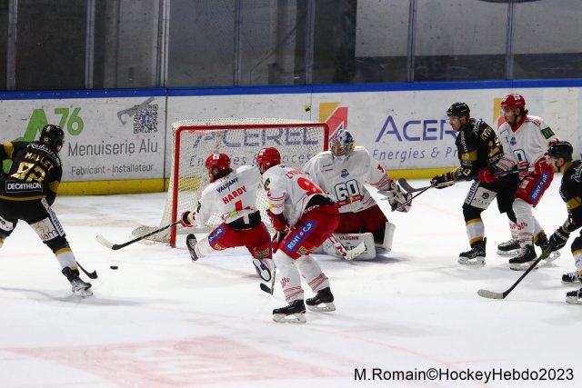 Photo hockey match Rouen - Grenoble  le 28/11/2023