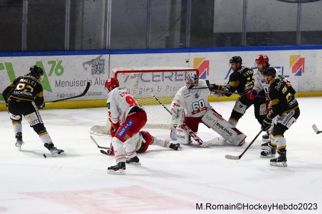Photo hockey match Rouen - Grenoble  le 28/11/2023