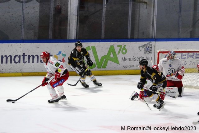 Photo hockey match Rouen - Grenoble  le 28/11/2023