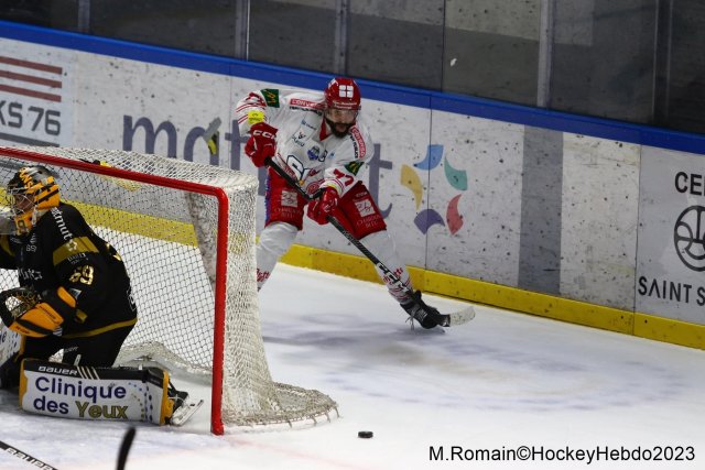 Photo hockey match Rouen - Grenoble  le 28/11/2023