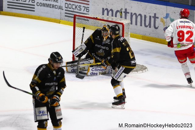 Photo hockey match Rouen - Grenoble  le 28/11/2023
