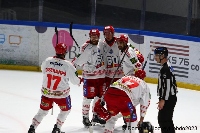 Photo hockey match Rouen - Grenoble  le 28/11/2023