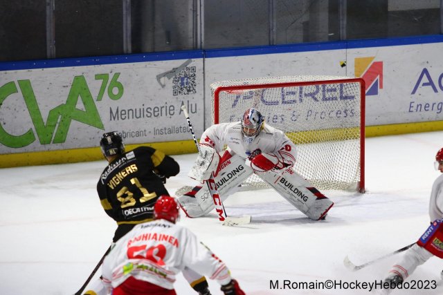 Photo hockey match Rouen - Grenoble  le 28/11/2023