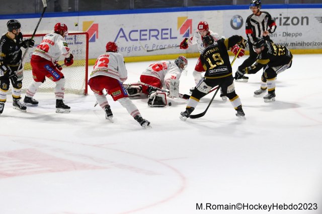 Photo hockey match Rouen - Grenoble  le 28/11/2023