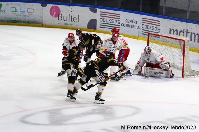 Photo hockey match Rouen - Grenoble  le 28/11/2023