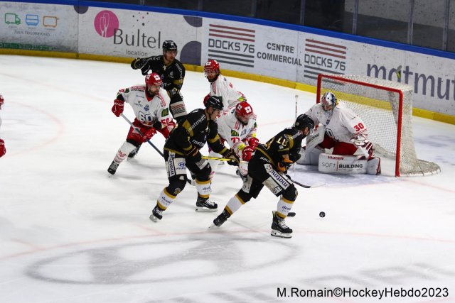 Photo hockey match Rouen - Grenoble  le 28/11/2023