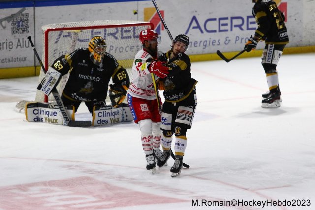 Photo hockey match Rouen - Grenoble  le 28/11/2023