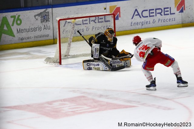 Photo hockey match Rouen - Grenoble  le 28/11/2023