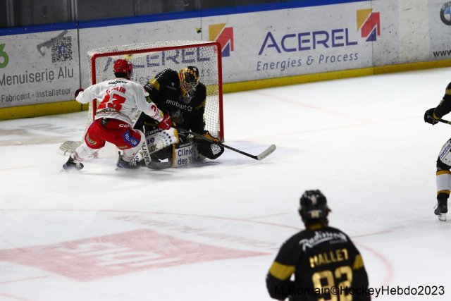 Photo hockey match Rouen - Grenoble  le 28/11/2023