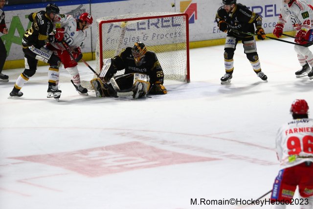 Photo hockey match Rouen - Grenoble  le 28/11/2023