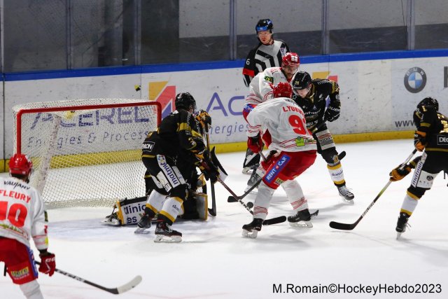 Photo hockey match Rouen - Grenoble  le 28/11/2023