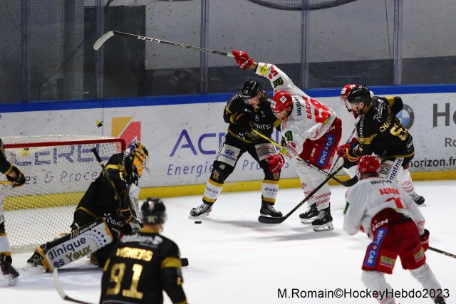 Photo hockey match Rouen - Grenoble  le 28/11/2023