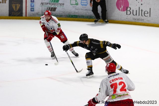 Photo hockey match Rouen - Grenoble  le 28/11/2023