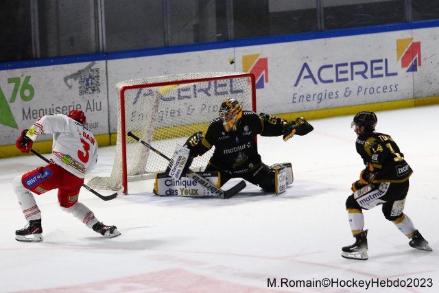 Photo hockey match Rouen - Grenoble  le 28/11/2023