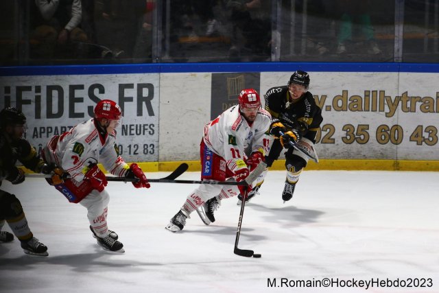 Photo hockey match Rouen - Grenoble  le 28/11/2023
