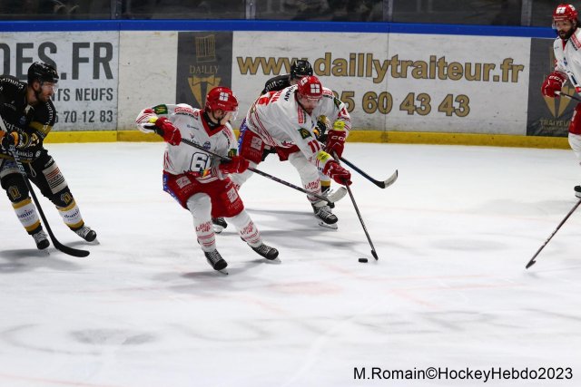 Photo hockey match Rouen - Grenoble  le 28/11/2023