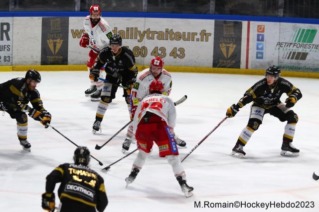 Photo hockey match Rouen - Grenoble  le 28/11/2023