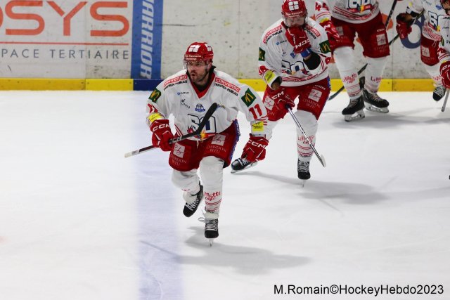 Photo hockey match Rouen - Grenoble  le 28/11/2023