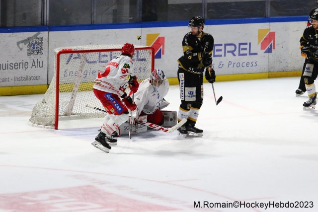 Photo hockey match Rouen - Grenoble  le 28/11/2023