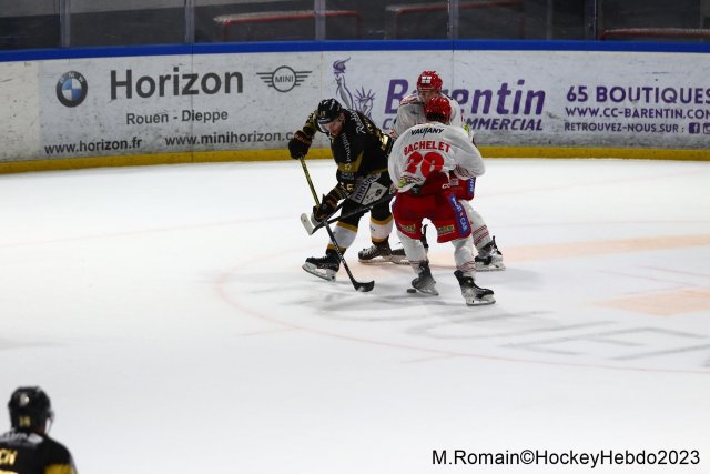 Photo hockey match Rouen - Grenoble  le 28/11/2023