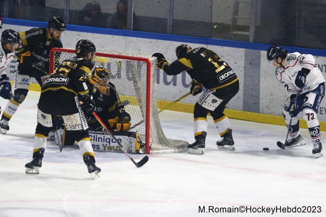 Photo hockey match Rouen - Angers  le 01/12/2023