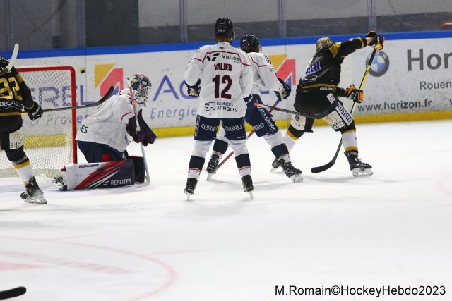 Photo hockey match Rouen - Angers  le 01/12/2023