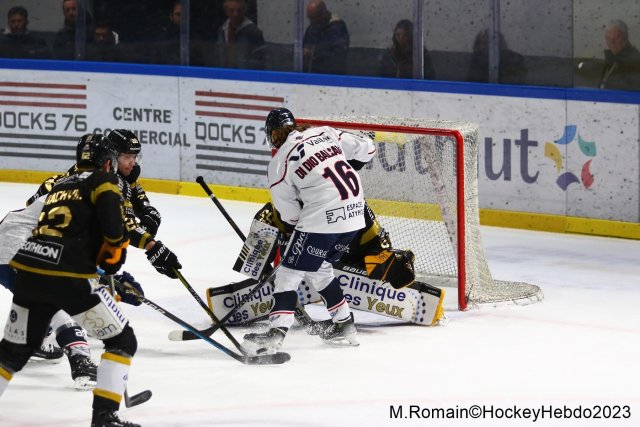 Photo hockey match Rouen - Angers  le 01/12/2023