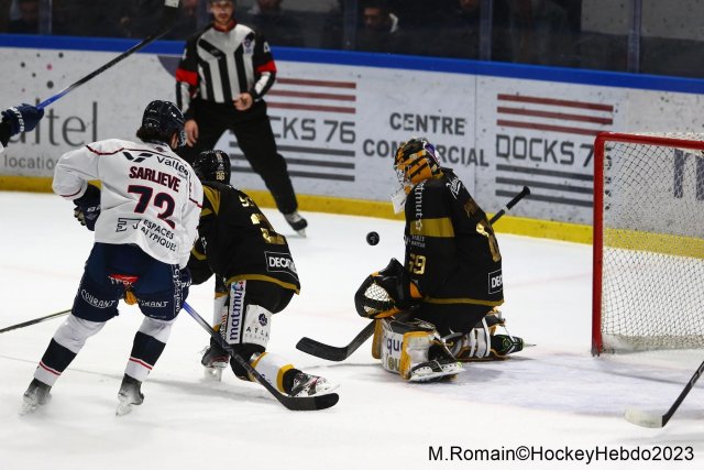 Photo hockey match Rouen - Angers  le 01/12/2023