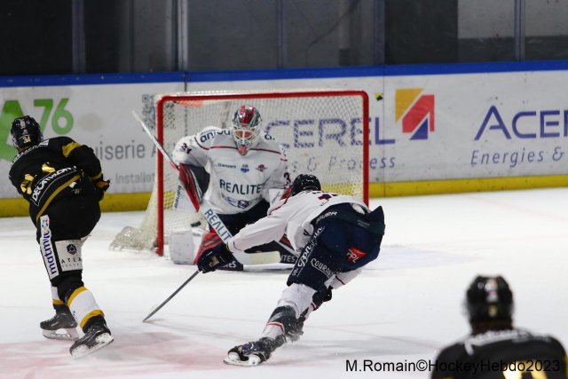 Photo hockey match Rouen - Angers  le 01/12/2023
