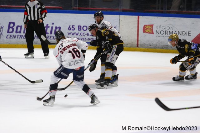 Photo hockey match Rouen - Angers  le 01/12/2023