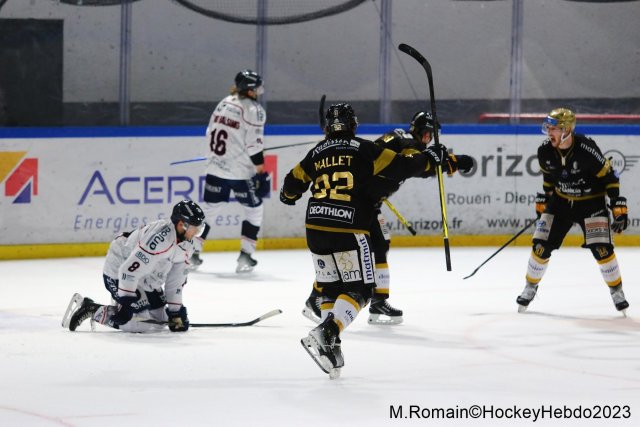 Photo hockey match Rouen - Angers  le 01/12/2023