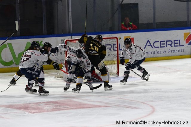 Photo hockey match Rouen - Angers  le 01/12/2023