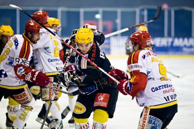 Photo hockey match Strasbourg  - Morzine-Avoriaz le 10/10/2009