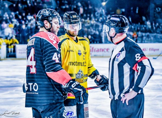 Photo hockey match Bordeaux - Rouen le 03/12/2023