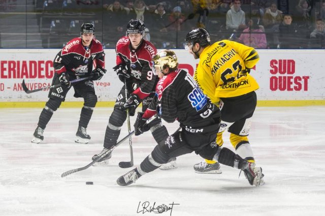 Photo hockey match Bordeaux - Rouen le 03/12/2023