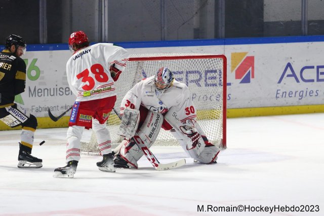Photo hockey match Rouen - Grenoble  le 05/12/2023