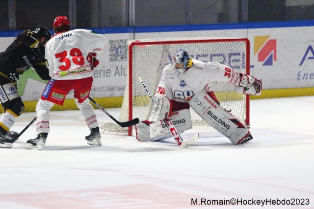 Photo hockey match Rouen - Grenoble  le 05/12/2023