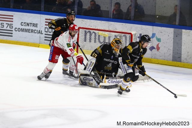 Photo hockey match Rouen - Grenoble  le 05/12/2023