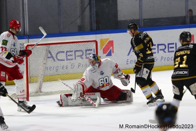 Photo hockey match Rouen - Grenoble  le 05/12/2023