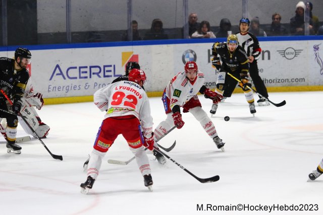 Photo hockey match Rouen - Grenoble  le 05/12/2023