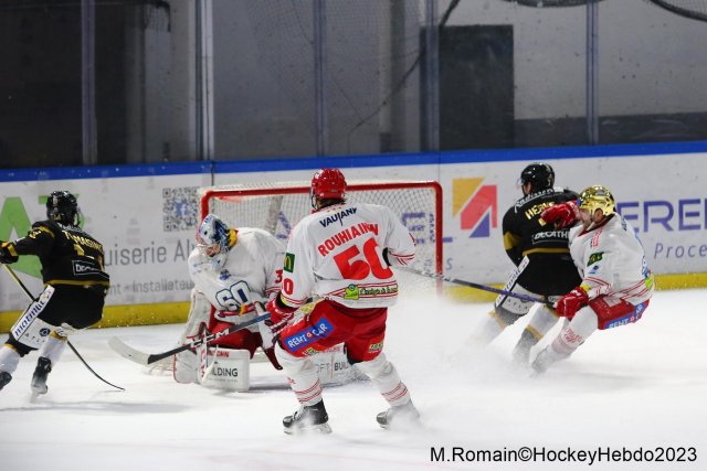 Photo hockey match Rouen - Grenoble  le 05/12/2023