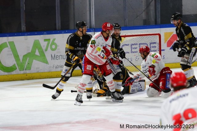 Photo hockey match Rouen - Grenoble  le 05/12/2023