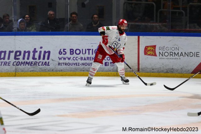 Photo hockey match Rouen - Grenoble  le 05/12/2023