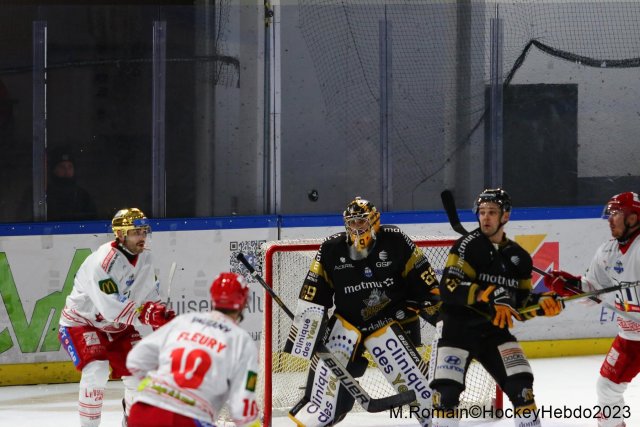 Photo hockey match Rouen - Grenoble  le 05/12/2023