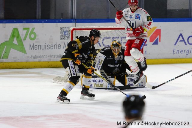 Photo hockey match Rouen - Grenoble  le 05/12/2023