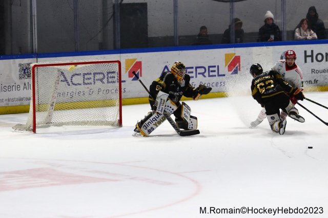 Photo hockey match Rouen - Grenoble  le 05/12/2023