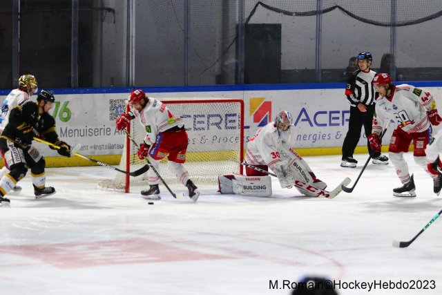 Photo hockey match Rouen - Grenoble  le 05/12/2023
